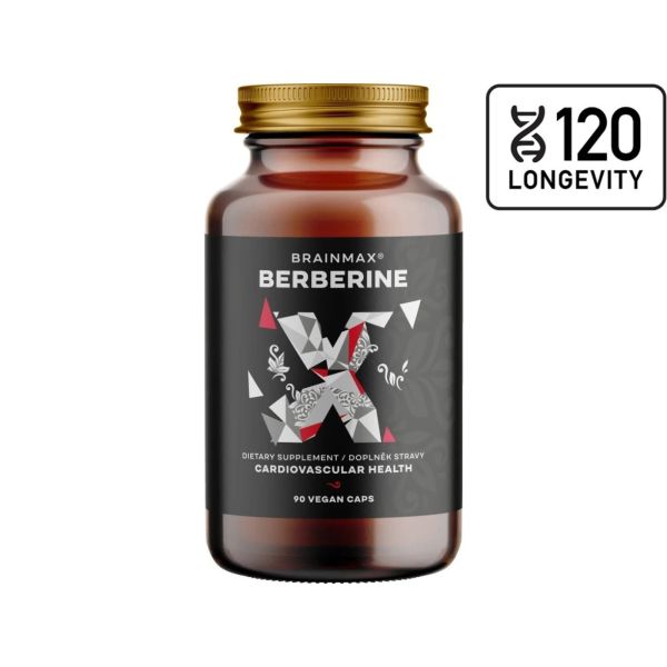 BrainMax Berberin 500 mg, 90 rostlinných kapslí