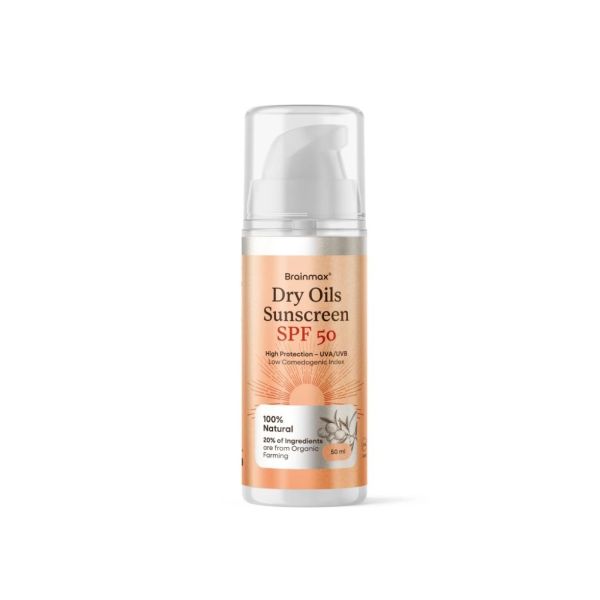 BrainMax Dry Oils Sunscreen Face, 50 ml