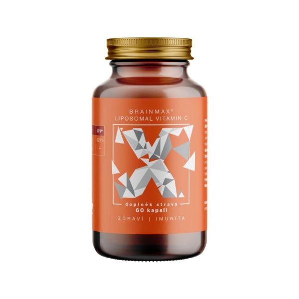 BrainMax Liposomal Vitamin C UPGRADE, Lipozomální Vitamín C, 500 mg, 60 rostlinných kapslí