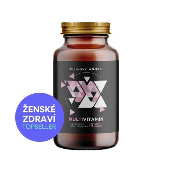 BrainMax Women Multivitamin, multivitamín pro ženy, 90 rostlinných kapslí