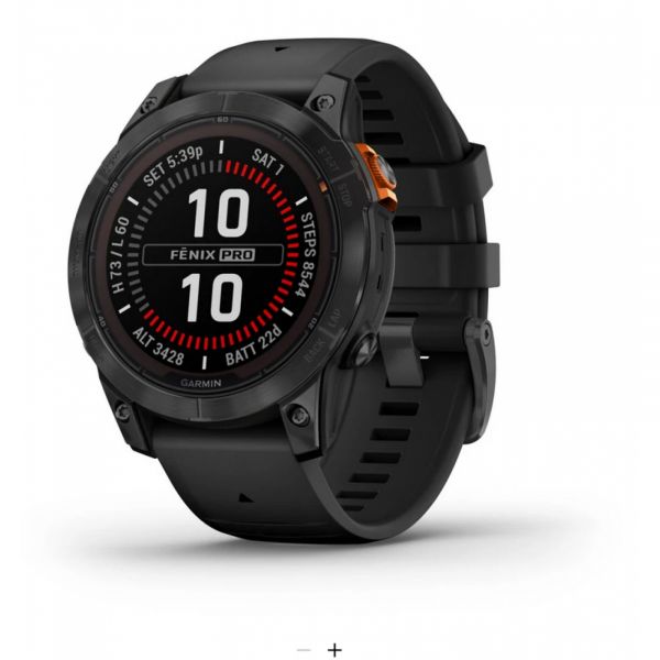 Garmin fēnix® 7 Pro – Solar Edition  Gray / Black Band 47mm