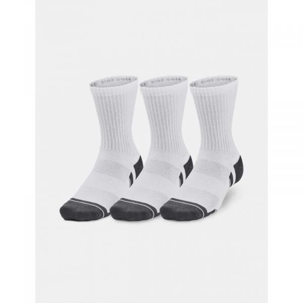 Ponožky Under Armour UA Performance Cotton 3p Mid-WHT